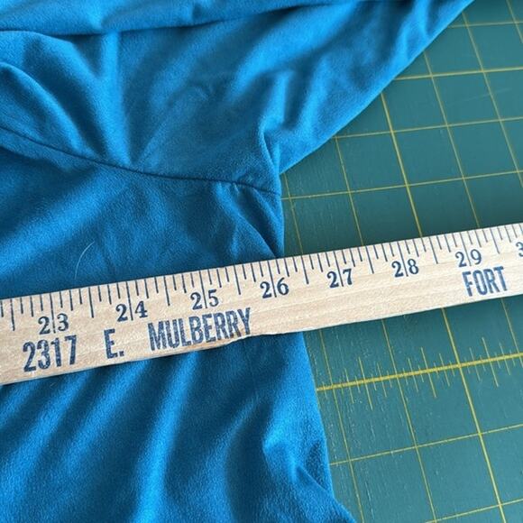 KC Khakis & Co Women's Pullover 1/4 Button Top 3/4 Sleeves Roll Tab sz 2X - Picture 5 of 6